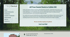 Desktop Screenshot of cobblehilldental.com