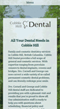 Mobile Screenshot of cobblehilldental.com